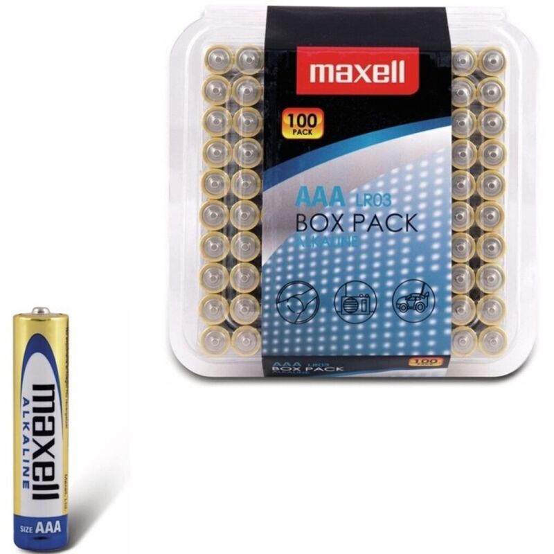 MAXELL - ALKALINE BATTERY AAA LR03 PACK*100 BATTERIES - Toys "n" Us