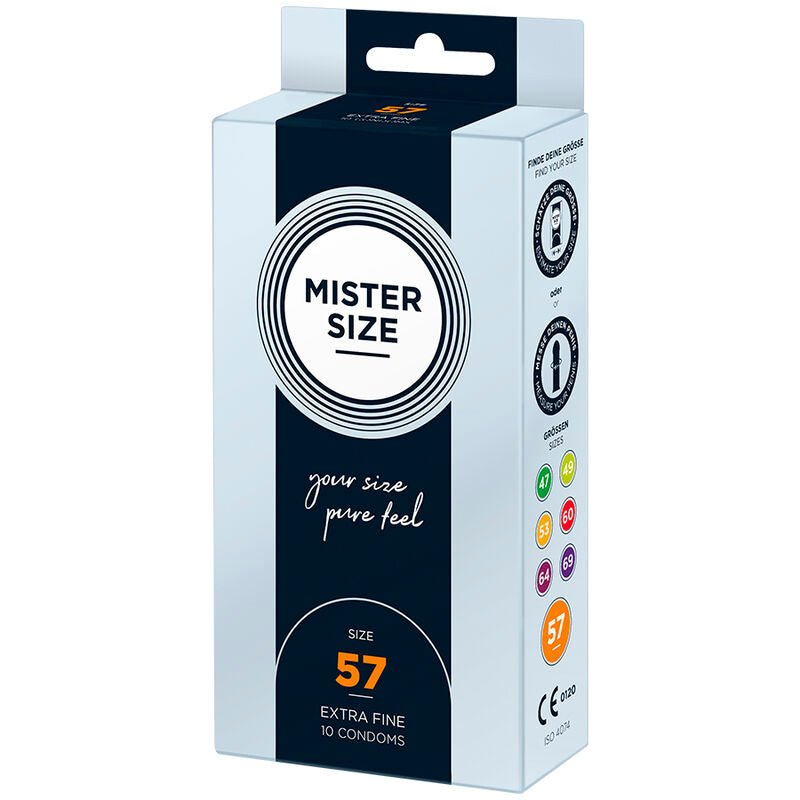 MISTER SIZE - CONDOM SIZE L 57 MM (10 UNITS) - Toys "n" Us