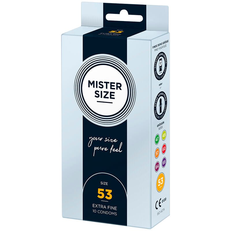 MISTER SIZE - CONDOM SIZE M 53 MM (10 UNITS) - Toys "n" Us