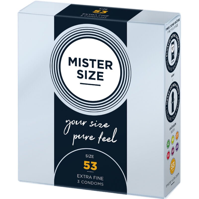 MISTER SIZE - CONDOM SIZE M 53 MM (3 UNITS) - Toys "n" Us