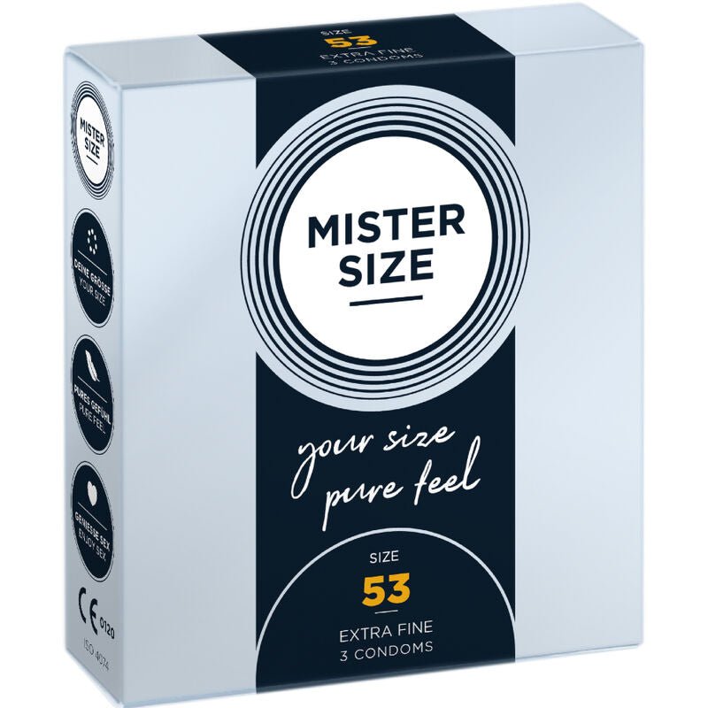 MISTER SIZE - CONDOM SIZE M 53 MM (3 UNITS) - Toys "n" Us