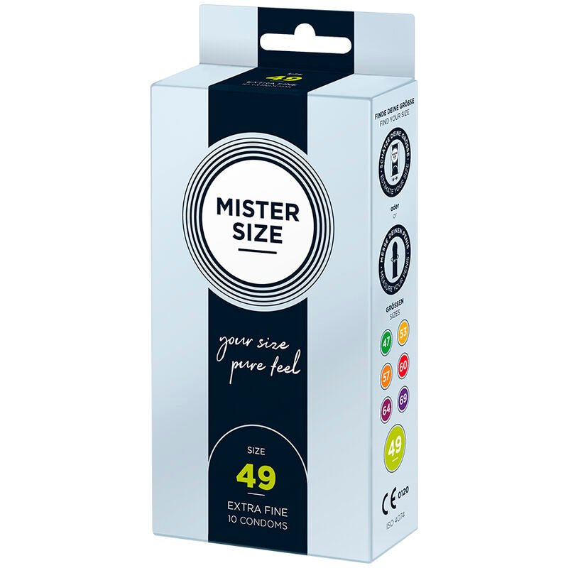 MISTER SIZE - CONDOM SIZE S 49 MM (10 UNITS) - Toys "n" Us