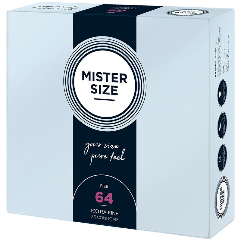MISTER SIZE - CONDOMS SIZE XXL 64 MM (36 UNITS) - Toys "n" Us