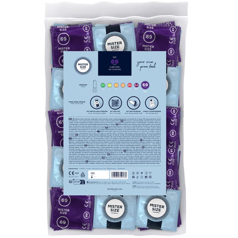 MISTER SIZE - CONDOMS SIZE XXXL 69 MM (100 UNITS) - Toys "n" Us