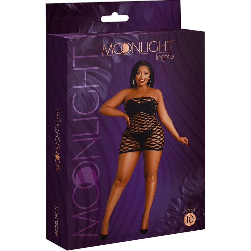 MOONLIGHT - VESTIDO MODELO 10 MALHA PRETO PLUS SIZE - Toys "n" Us