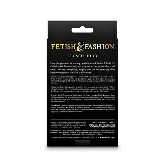 NS NOVELTIES - FETISH & FASHION CLOSED HOOD NYLON WHITE - Toys "n" Us
