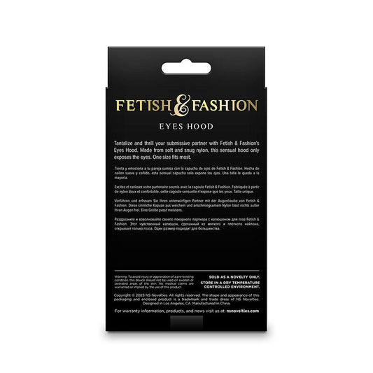 NS NOVELTIES - FETISH & FASHION EYES HOOD NYLON BLACK - Toys "n" Us