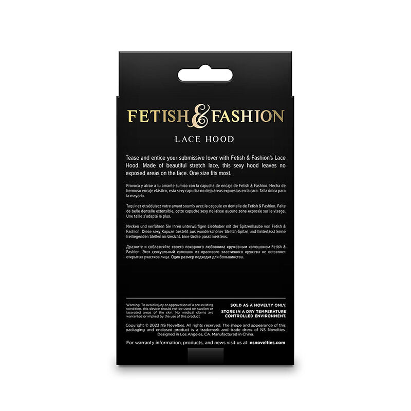 NS NOVELTIES - FETISH & FASHION LACE HOOD WHITE - Toys "n" Us