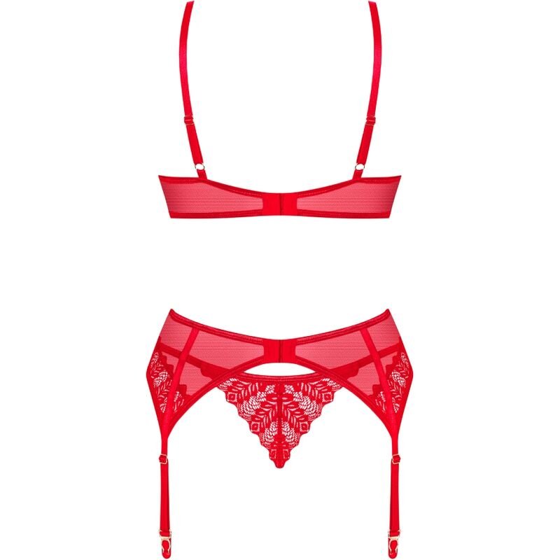 OBSESSIVE - CONJUNTO INGRIDIA DUAS PEAS CROTCHLESS VERMELHO XL/XXL - Toys "n" Us