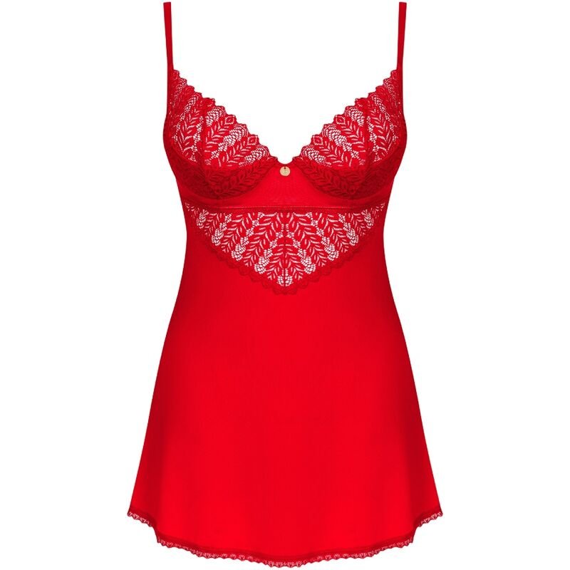 OBSESSIVE - INGRIDIA CHEMISE & TANGA RED XS/S - Toys "n" Us