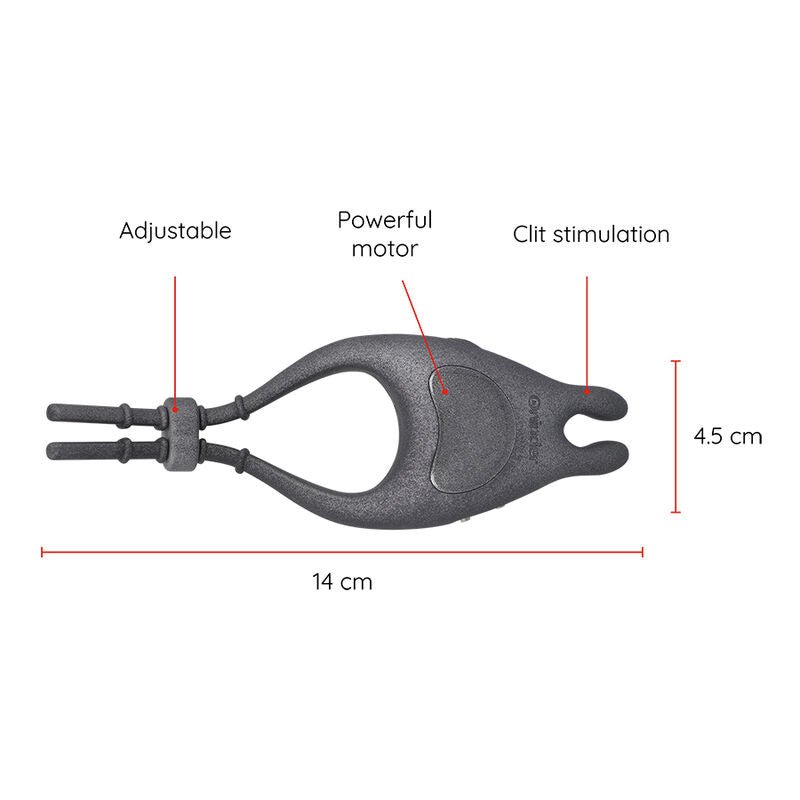 ONINDER - ANEL VIBRADOR AJUSTÁVEL RECARREGÁVEL PAMPA COM ESTIMULADOR DE CLITÓRIS 10 VELOCIDADES - APLICATIVO GRATUITO - Toys "n" Us