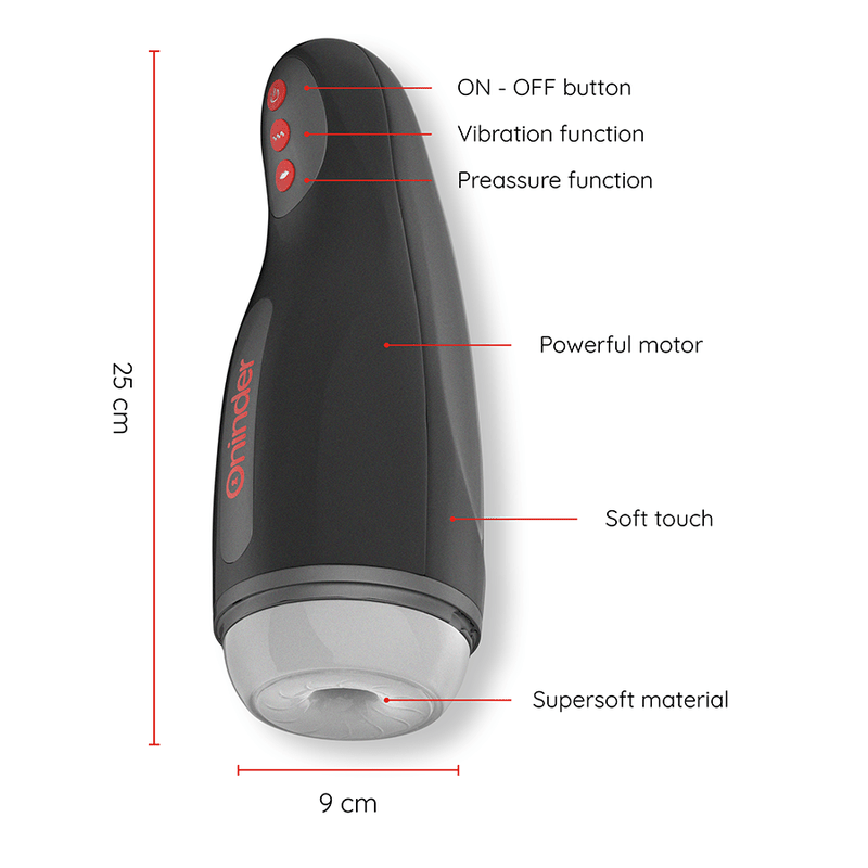 ONINDER - SEUL MASTURBADOR MASCULINO RECARREGÁVEL 10 VELOCIDADES - APLICATIVO GRATUITO - Toys "n" Us
