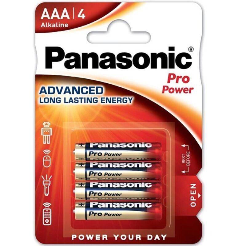 PANASONIC - PRO POWER ALKALINE AAA BATTERY LR03 BLISTER*4 - Toys "n" Us
