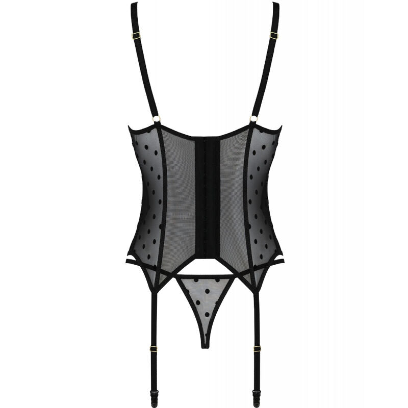 PASSION - MARINA CORSET & TANGA PRETA S/M - Toys "n" Us