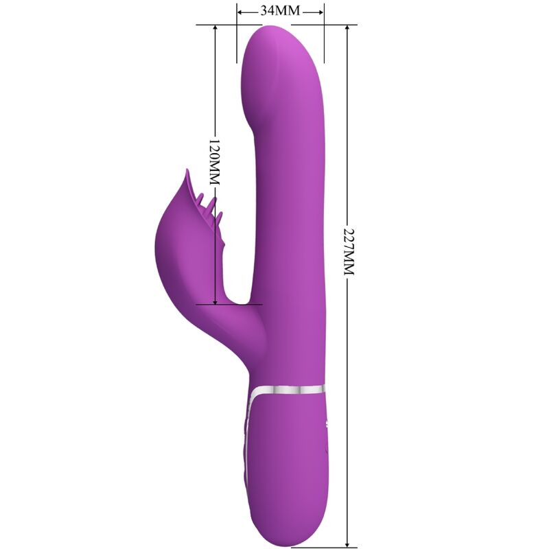 PRETTY LOVE - 4 IN 1 MULTIFUNCTION VIBRATOR & STIMULATOR PURPLE - Toys "n" Us