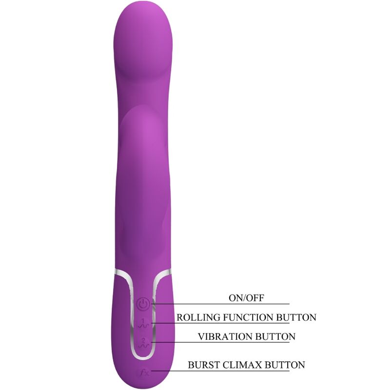 PRETTY LOVE - 4 IN 1 MULTIFUNCTION VIBRATOR & STIMULATOR PURPLE - Toys "n" Us