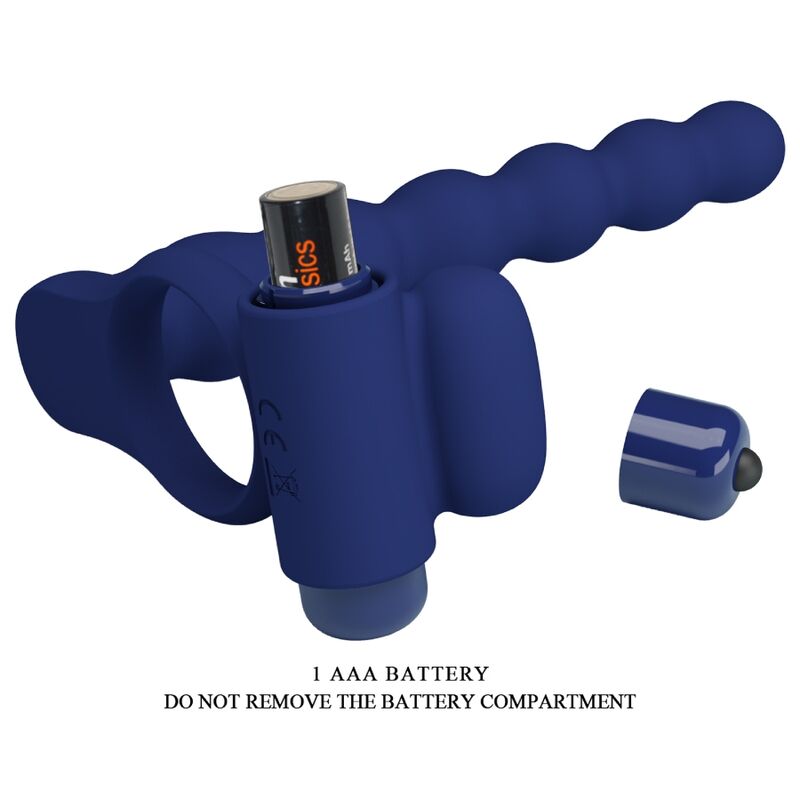 PRETTY LOVE - AJMAL VIBRATING RING WITH PLUG BLUE - Toys "n" Us