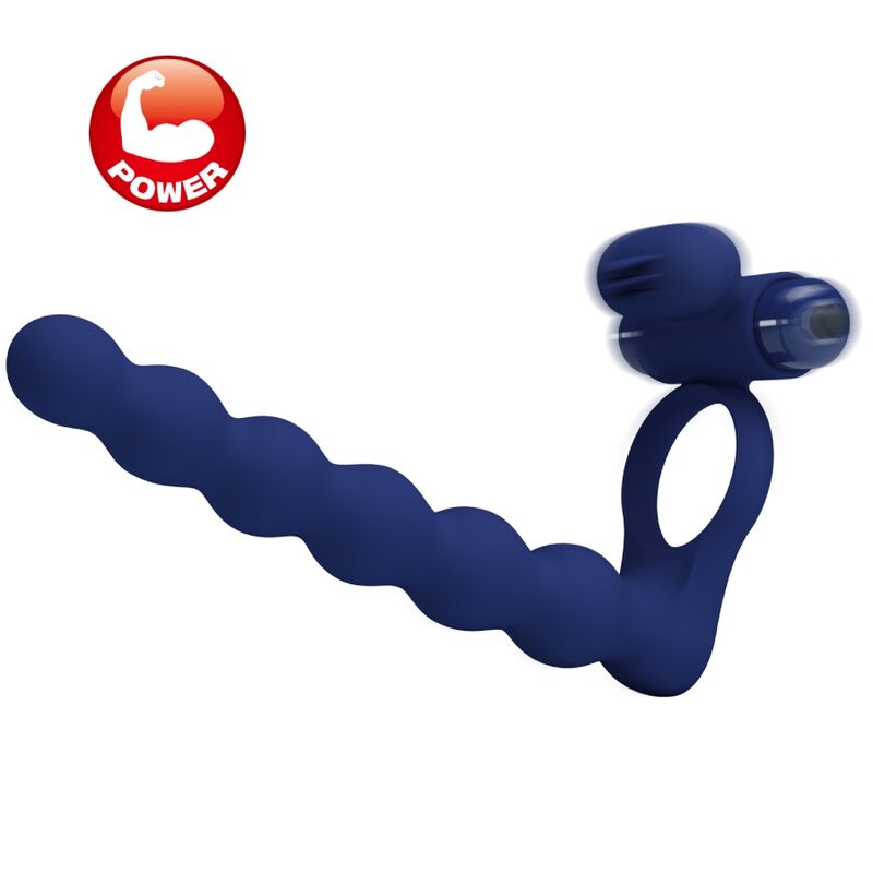 PRETTY LOVE - AJMAL VIBRATING RING WITH PLUG BLUE - Toys "n" Us