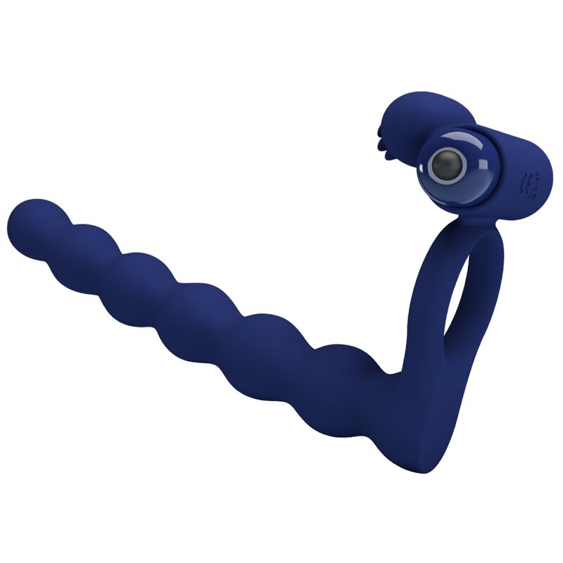 PRETTY LOVE - AJMAL VIBRATING RING WITH PLUG BLUE - Toys "n" Us