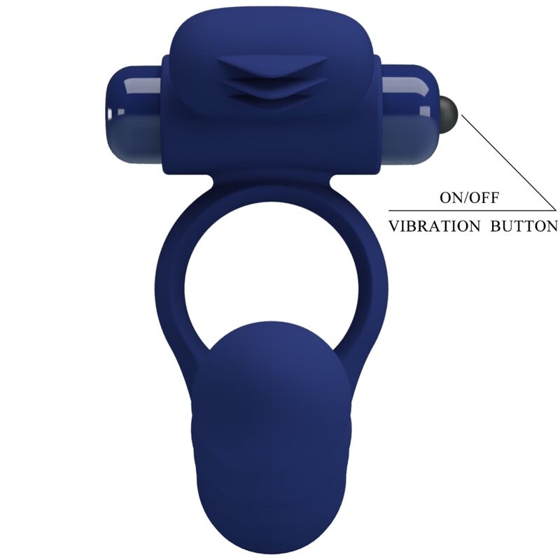 PRETTY LOVE - AJMAL VIBRATING RING WITH PLUG BLUE - Toys "n" Us