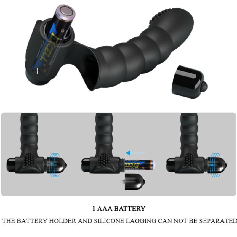 PRETTY LOVE - ALEXANDER FINGER VIBRATOR 10 VIBRATIONS BLACK - Toys "n" Us