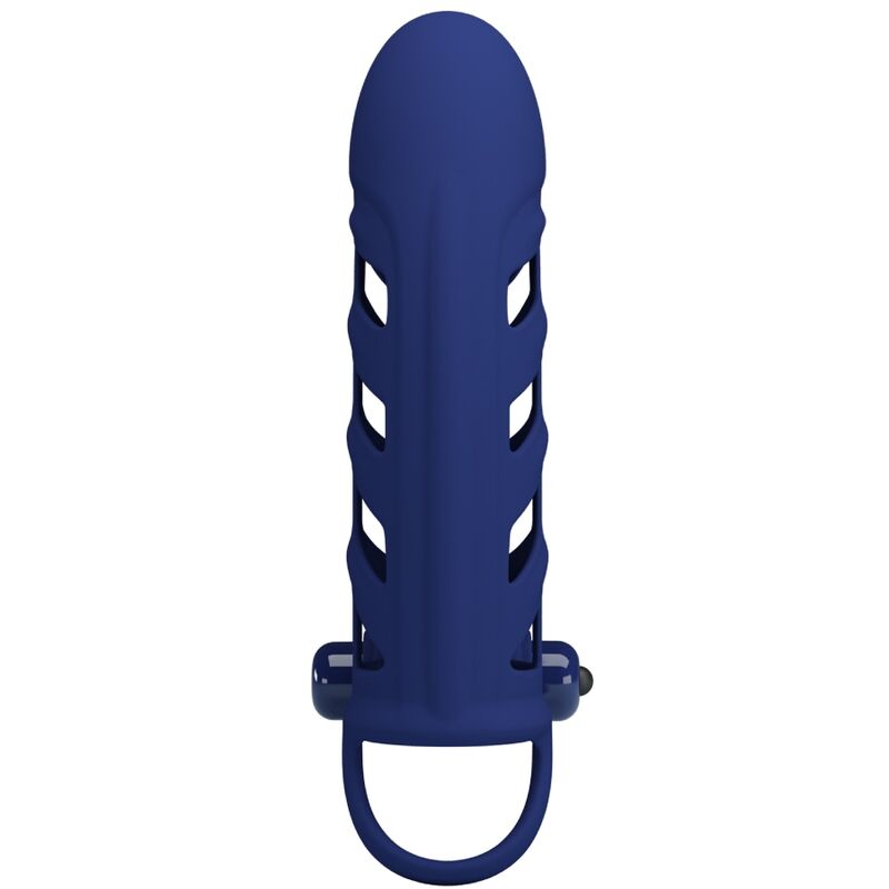 PRETTY LOVE - ALTAF VIBRATOR RING WITH SILICONE SHEATH BLUE - Toys "n" Us