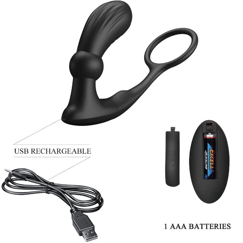 PRETTY LOVE - ANEL ANAL E VIBRADOR WARREN BLACK - Toys "n" Us