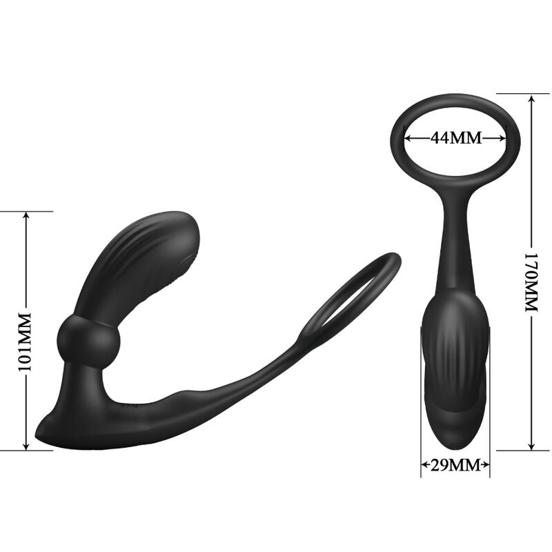 PRETTY LOVE - ANEL ANAL E VIBRADOR WARREN BLACK - Toys "n" Us