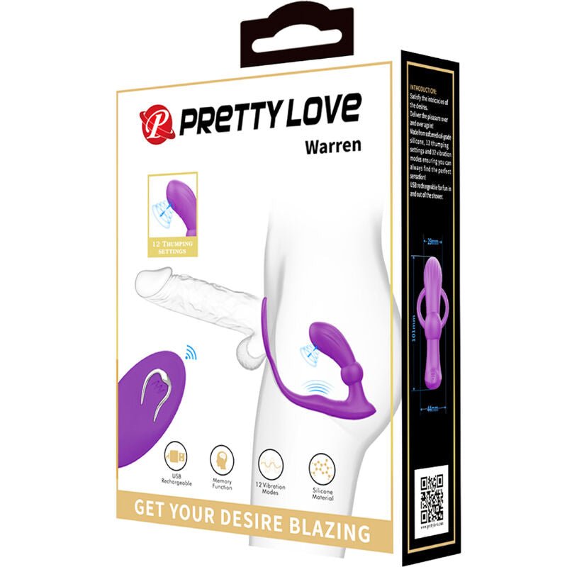 PRETTY LOVE - ANEL ANAL E VIBRADOR WARREN VIOLET - Toys "n" Us