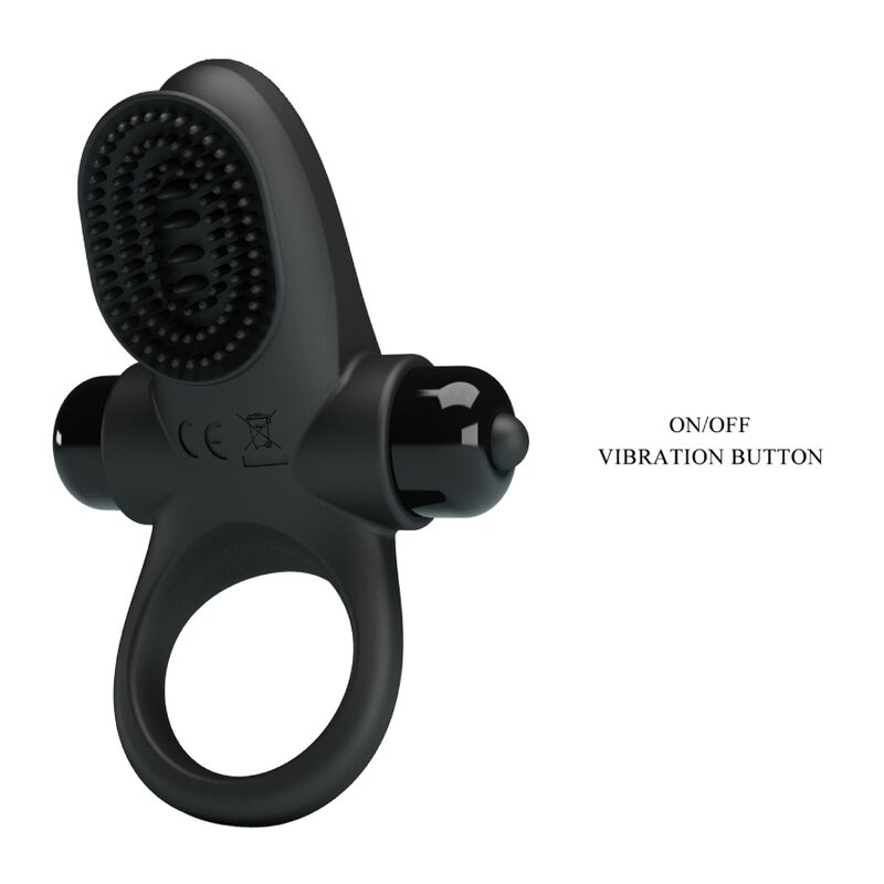 PRETTY LOVE - ANEL VIBRADOR II PARA O PÊNIS PRETO - Toys "n" Us
