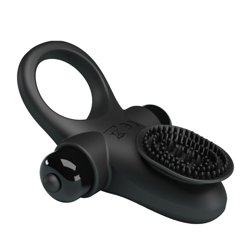 PRETTY LOVE - ANEL VIBRADOR II PARA O PÊNIS PRETO - Toys "n" Us