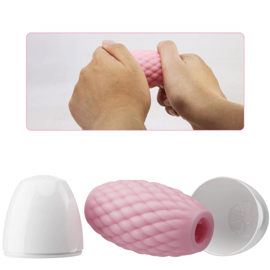 PRETTY LOVE - ATHENA EROS SILICONE MALE MASTURBATOR PINK - Toys "n" Us