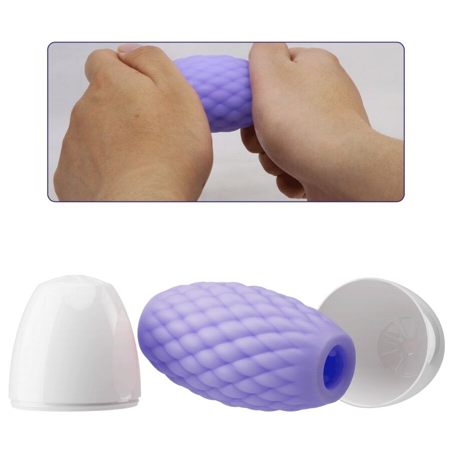 PRETTY LOVE - ATHENA EROS SILICONE MALE MASTURBATOR PURPLE - Toys "n" Us