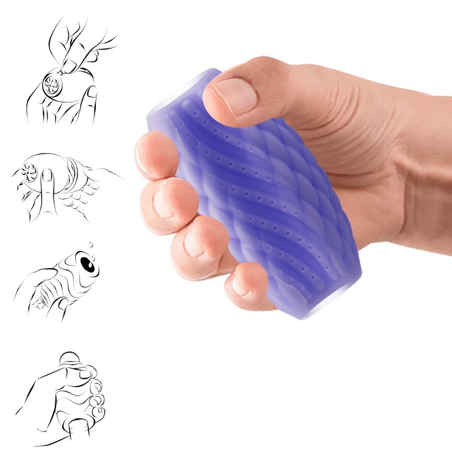 PRETTY LOVE - ATHENA EROS SILICONE MALE MASTURBATOR PURPLE - Toys "n" Us