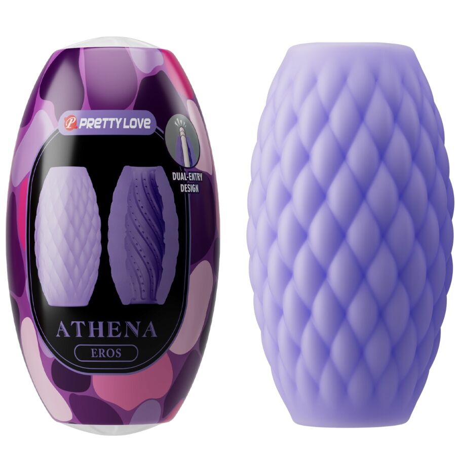 PRETTY LOVE - ATHENA EROS SILICONE MALE MASTURBATOR PURPLE - Toys "n" Us