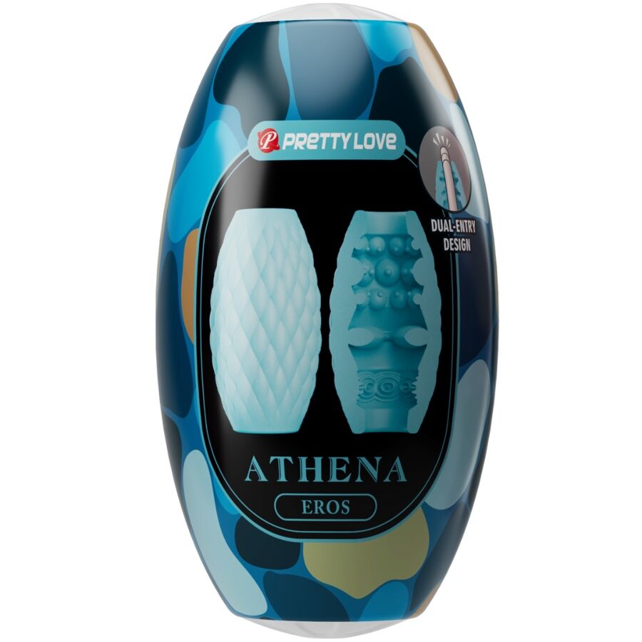 PRETTY LOVE - ATHENA EROS SILICONE MALE MASTURBATOR SKY BLUE - Toys "n" Us