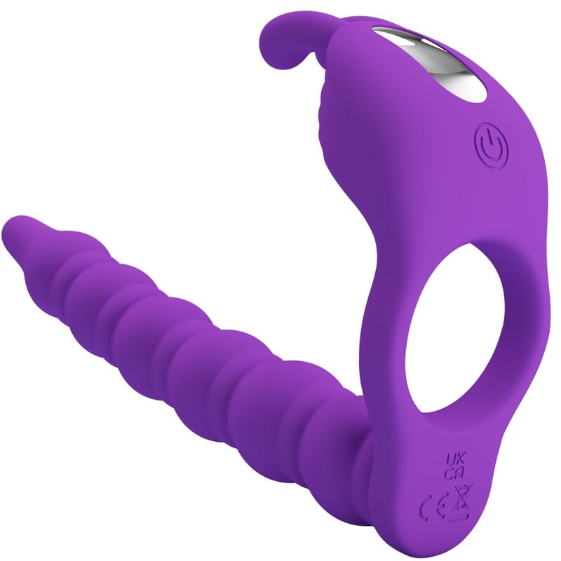 PRETTY LOVE - BLACKNEY PENIS RING WITH LILA VIBRATOR PLUG - Toys "n" Us