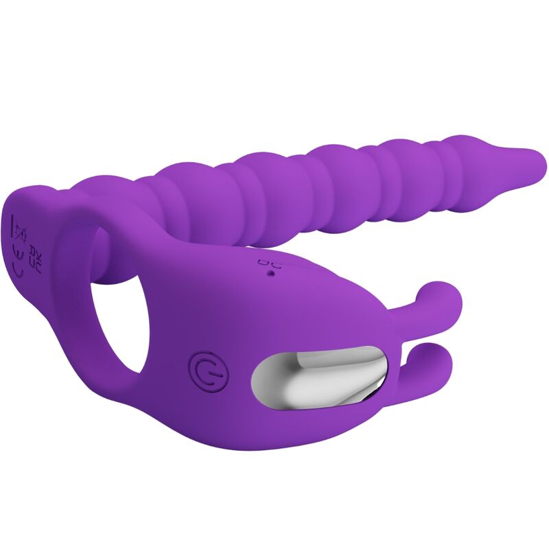 PRETTY LOVE - BLACKNEY PENIS RING WITH LILA VIBRATOR PLUG - Toys "n" Us