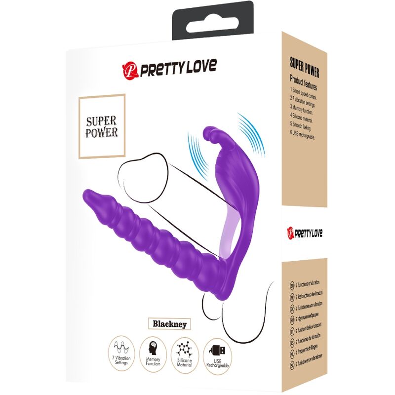 PRETTY LOVE - BLACKNEY PENIS RING WITH LILA VIBRATOR PLUG - Toys "n" Us