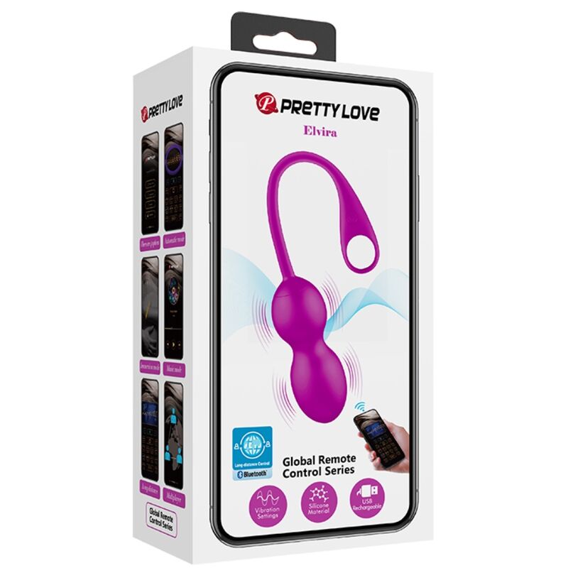 PRETTY LOVE - BOLAS VIBRADORAS RECARREGVEIS ELVIRA ROXO - Toys "n" Us