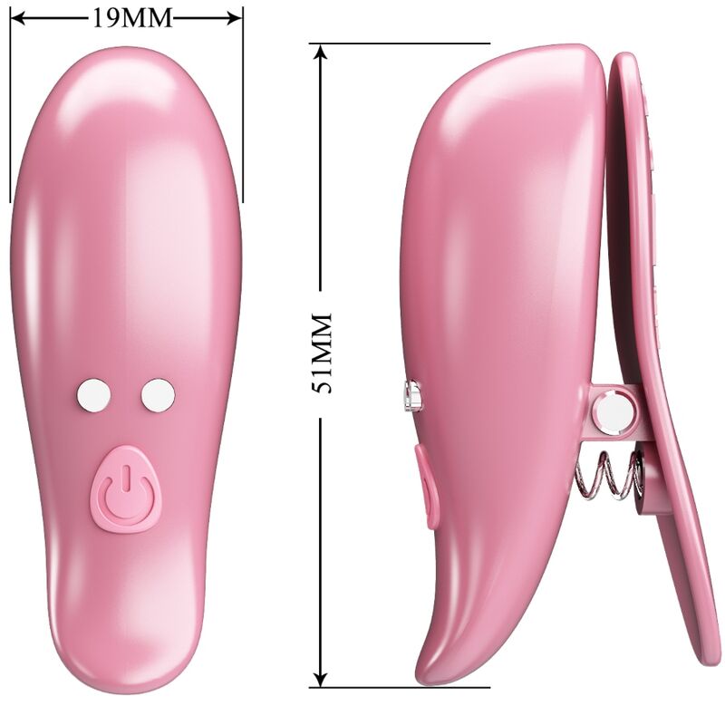 PRETTY LOVE - CAILEY NIPPLE CLAMPS 10 VIBRATIONS REMOTE CONTROL PINK - Toys "n" Us