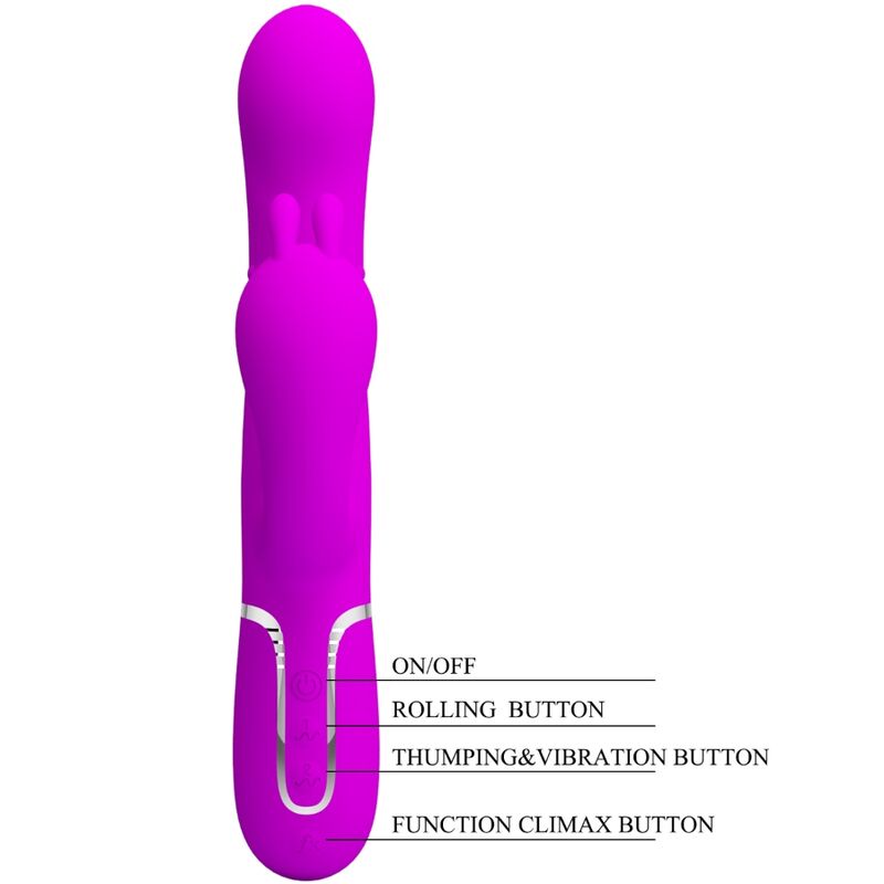 PRETTY LOVE - CAMMY TRIPLE VIBRATOR MULTIFUNCTION 4 IN 1 PINK - Toys "n" Us