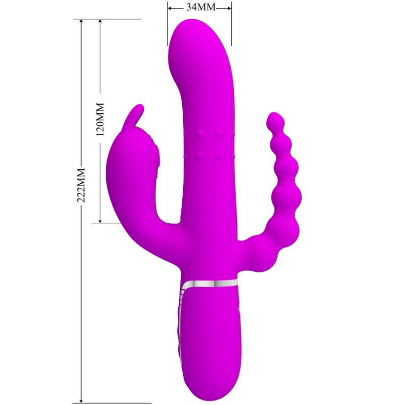 PRETTY LOVE - CAMMY TRIPLE VIBRATOR MULTIFUNCTION 4 IN 1 PINK - Toys "n" Us
