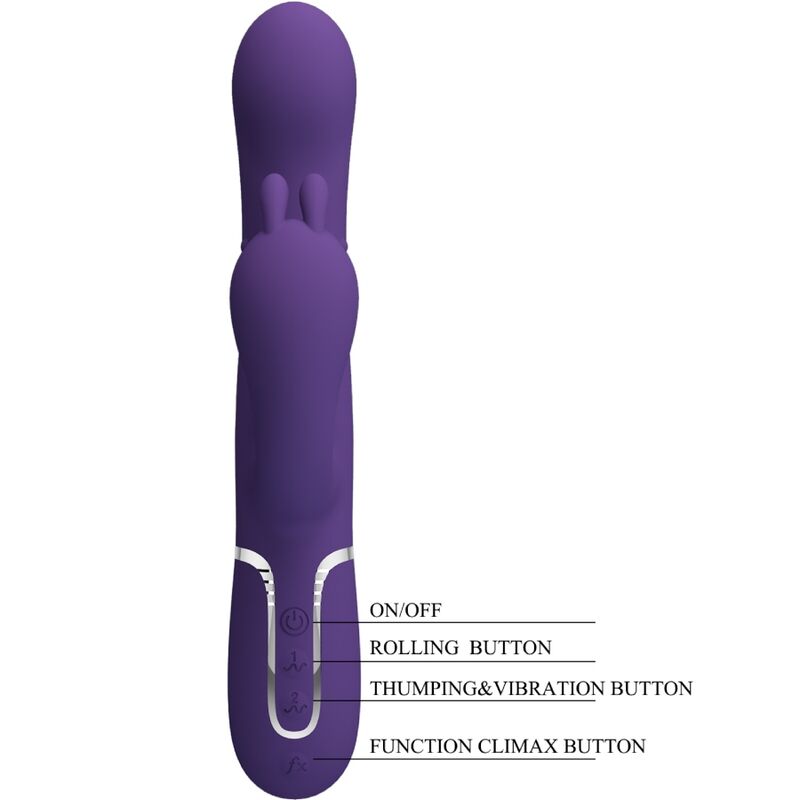 PRETTY LOVE - CAMMY TRIPLE VIBRATOR MULTIFUNCTION 4 IN 1 PURPLE - Toys "n" Us