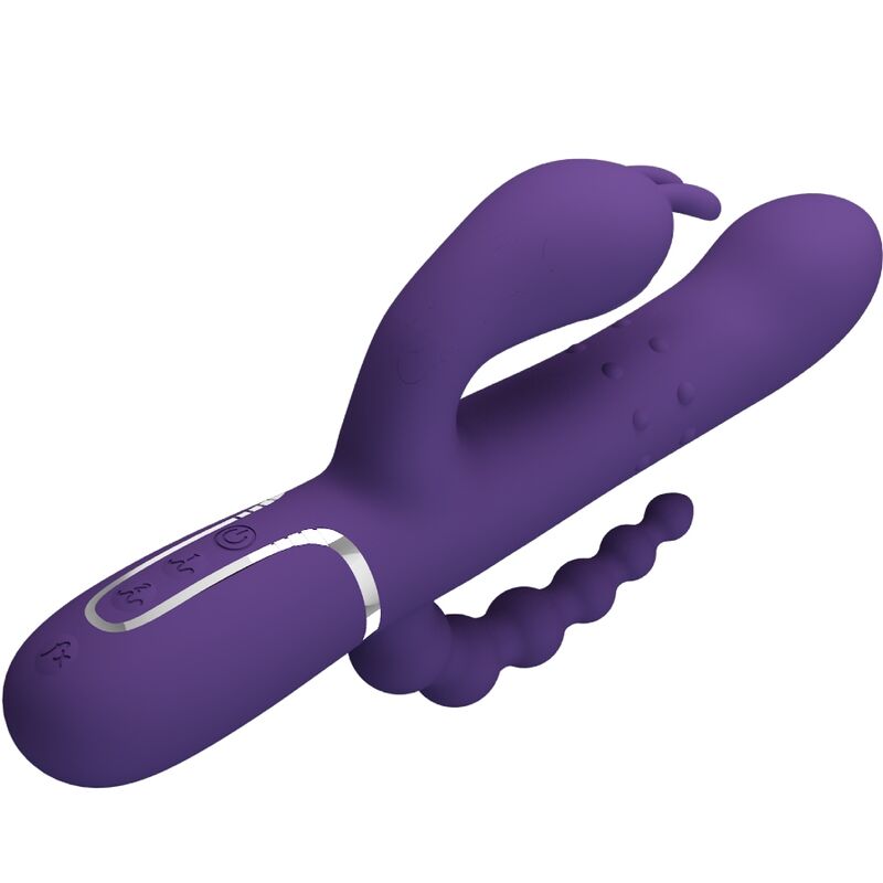 PRETTY LOVE - CAMMY TRIPLE VIBRATOR MULTIFUNCTION 4 IN 1 PURPLE - Toys "n" Us