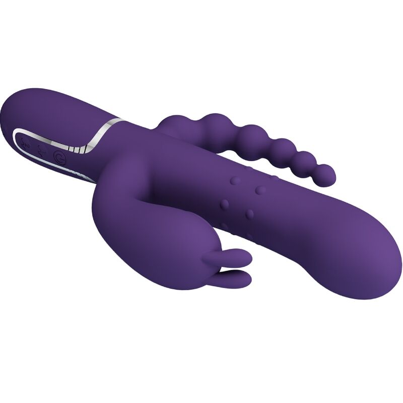 PRETTY LOVE - CAMMY TRIPLE VIBRATOR MULTIFUNCTION 4 IN 1 PURPLE - Toys "n" Us