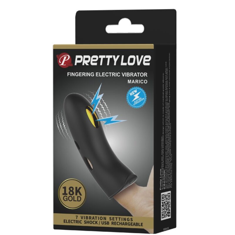 PRETTY LOVE - CAPA DE DEDO ELETROESTIMULADOR PRETA MARICO - Toys "n" Us