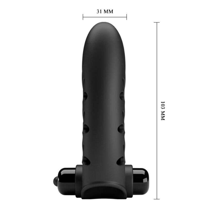 PRETTY LOVE - CAPA DE DEDO VIBRADOR DE COELHO PRETO VANCE - Toys "n" Us