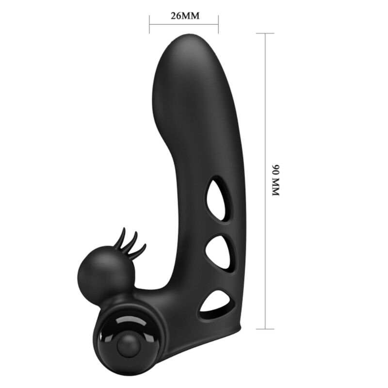 PRETTY LOVE - CAPA DE DEDO VIBRADOR PRETO ORLANDO - Toys "n" Us