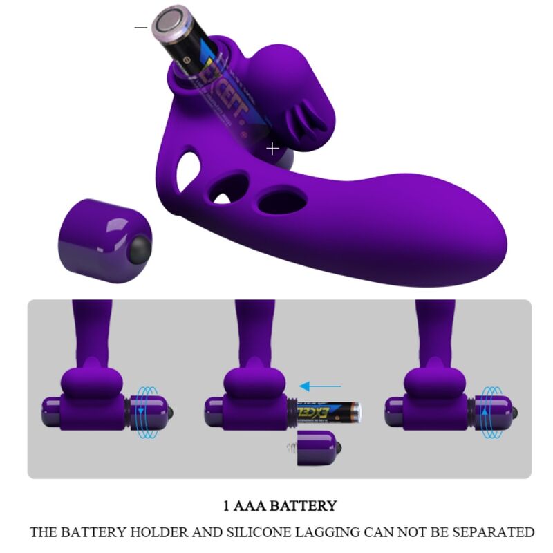 PRETTY LOVE - CAPA DE DEDO VIBRADOR ROXO ORLANDO - Toys "n" Us